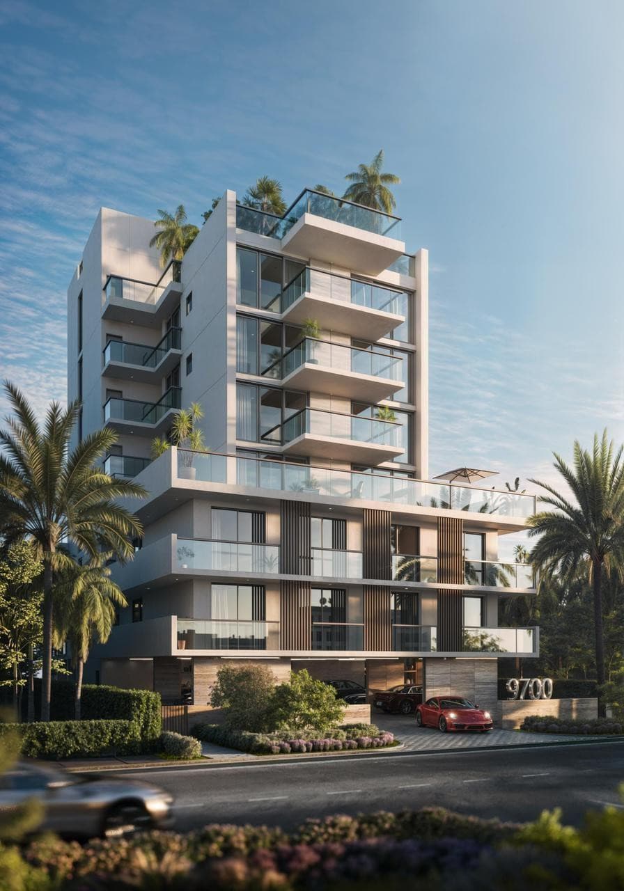 AIRE Residences boutique building in Bay Harbor Islands