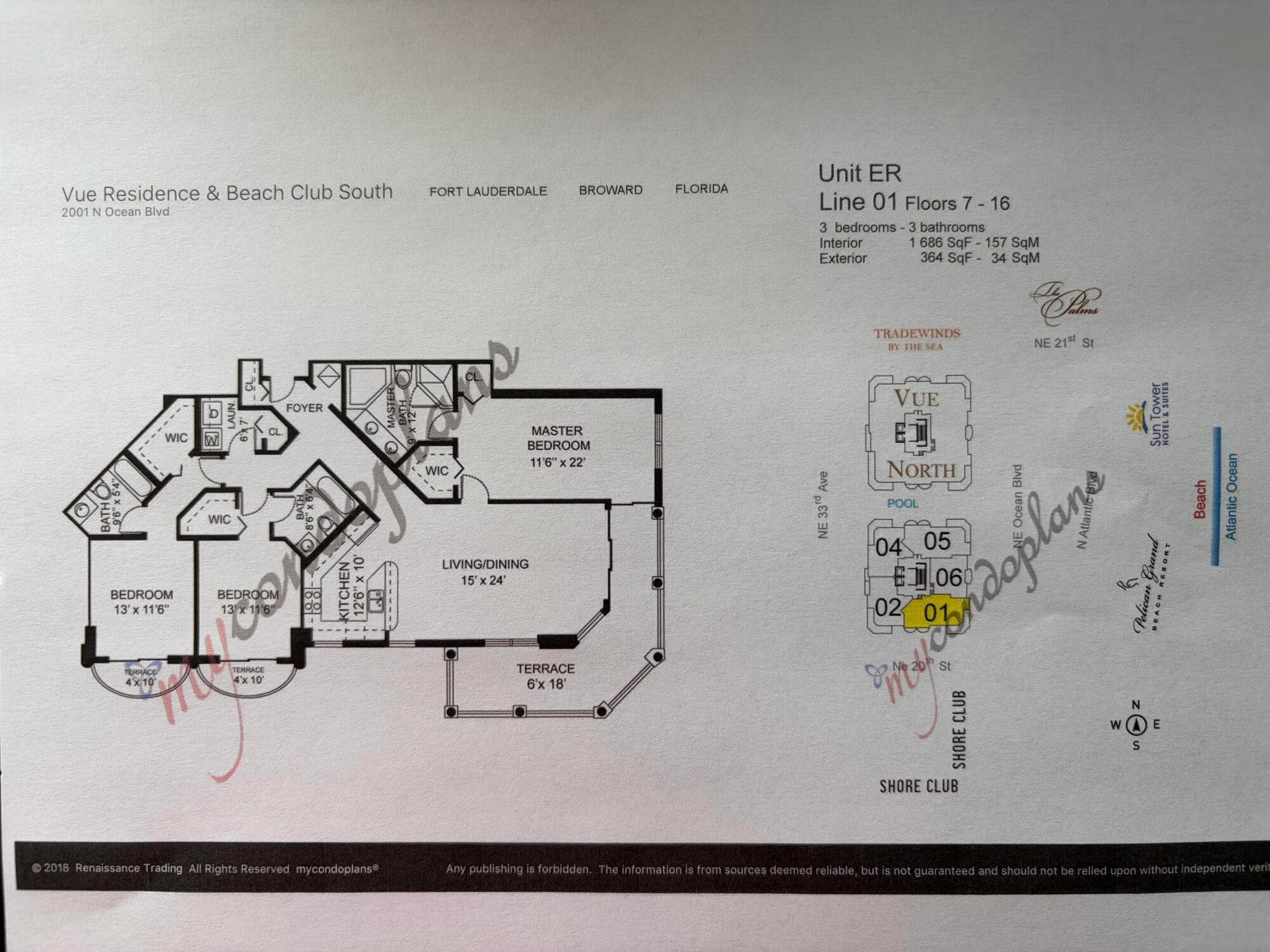 2001 N Ocean Boulevard Apt 1201, Fort Lauderdale, FL 33305 — photo 30 of 33