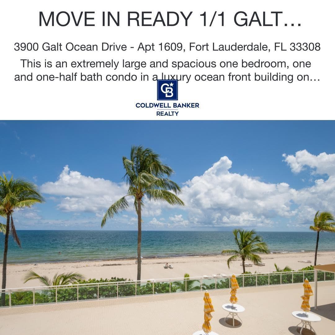 3900 Galt Ocean Drive 1609, Fort Lauderdale, FL 33308 — photo